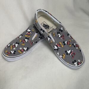Vans Classic Slip-on x Disney Mickey Mouse Men’s 10 Sneakers Frost Gray